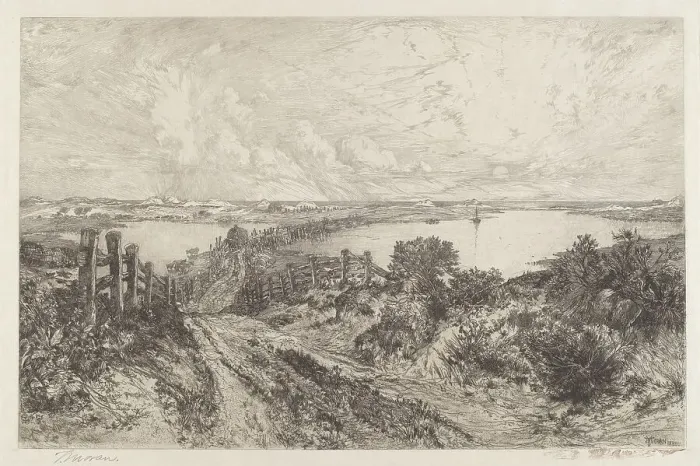 Framed Print : Morning, 1886. Creator: Thomas Moran Framed Print : Morning, 1886. Creator: Thomas Moran