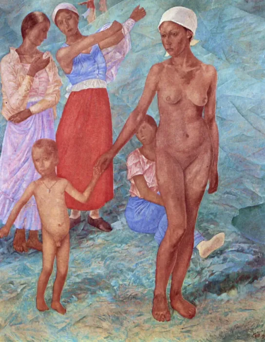 Framed Print : Morning, 1917. Artist: Kuz ma Petrov-Vodkin Framed Print : Morning, 1917. Artist: Kuz ma Petrov-Vodkin