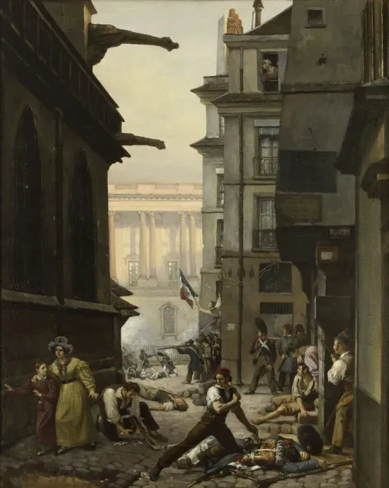 Framed Print : By morning on 29 July 1830, 1831. Creator: Carpentier, Paul Claude-Michel (1787-1877) Framed Print : By morning on 29 July 1830, 1831. Creator: Carpentier, Paul Claude-Michel (1787-1877)