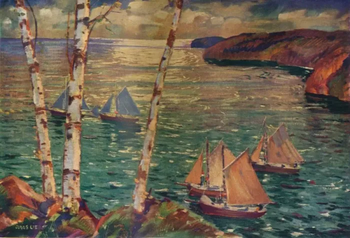 Framed Print : Into the Morning, c1920. Artist: Jonas Lie Framed Print : Into the Morning, c1920. Artist: Jonas Lie