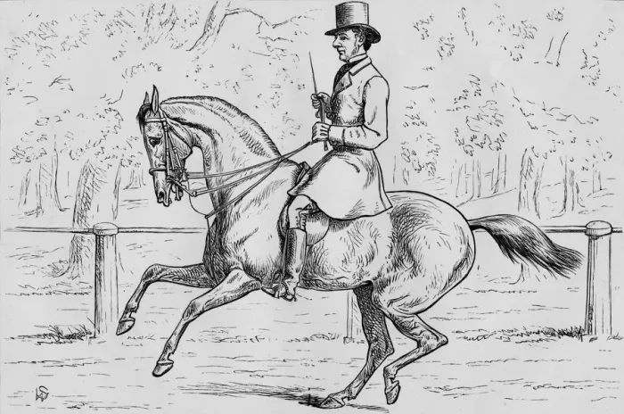 Framed Print : A Morning Canter in the Park, 1881. Creator: Samuel Sidney Framed Print : A Morning Canter in the Park, 1881. Creator: Samuel Sidney