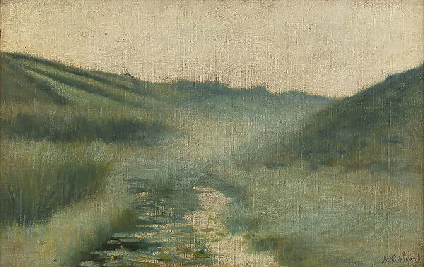 Morning fog, Dielette - Flamanville, 1887. Creator: Alphonse Osbert