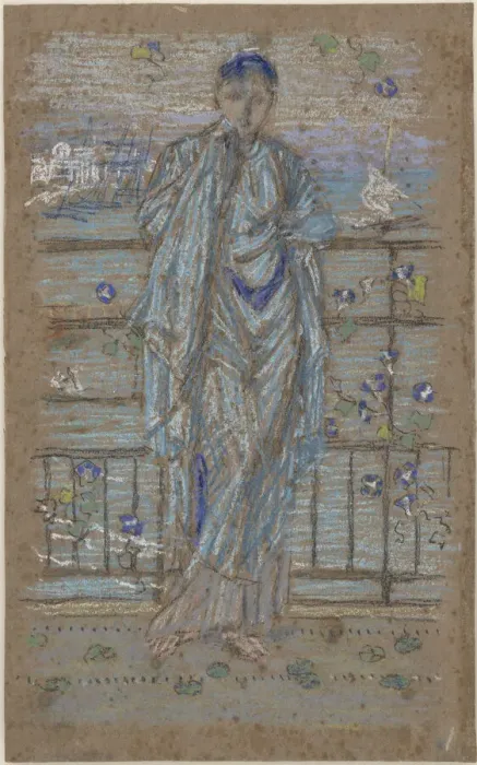 Framed Print : Morning Glories, 1871-1873. Creator: James Abbott McNeill Whistler Framed Print : Morning Glories, 1871-1873. Creator: James Abbott McNeill Whistler