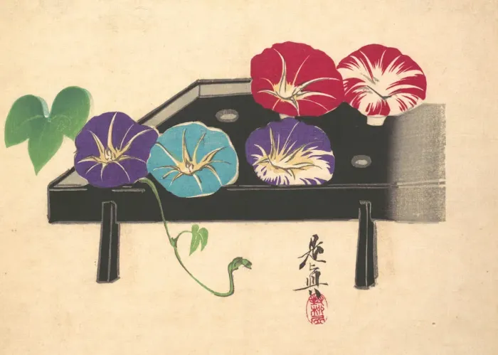 Framed Print : Morning Glories, ca. 1860. ca. 1860. Creator: Shibata Zeshin Framed Print : Morning Glories, ca. 1860. ca. 1860. Creator: Shibata Zeshin