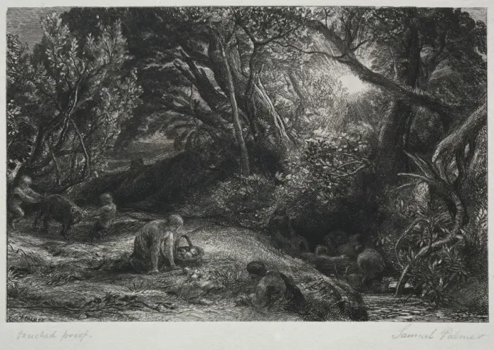 Framed Print : The Morning of Life, 1860-1861. Creator: Samuel Palmer (British, 1805-1881) Framed Print : The Morning of Life, 1860-1861. Creator: Samuel Palmer (British, 1805-1881)