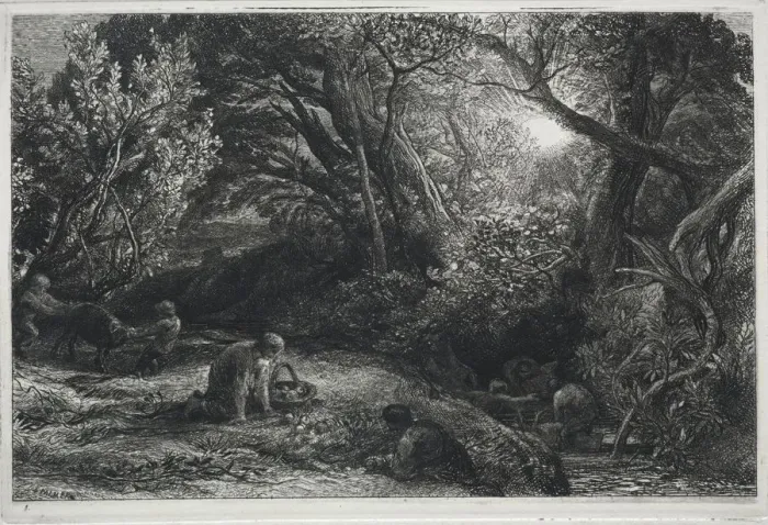 Framed Print : The Morning of Life, 1860-1861. Creator: Samuel Palmer (British, 1805-1881) Framed Print : The Morning of Life, 1860-1861. Creator: Samuel Palmer (British, 1805-1881)