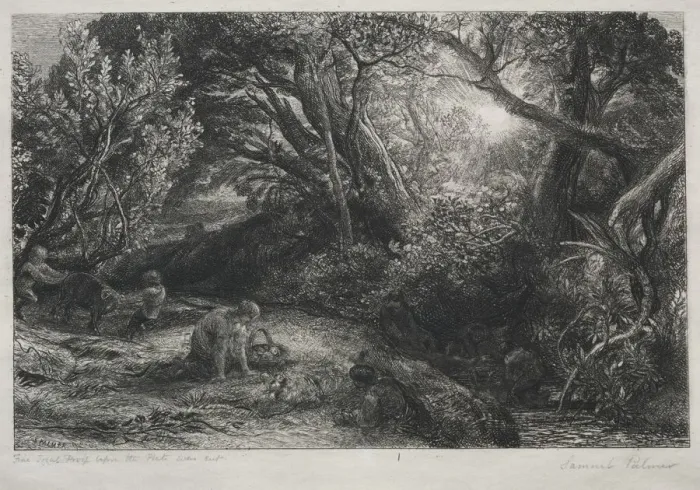Framed Print : The Morning of Life, 1860-1861. Creator: Samuel Palmer (British, 1805-1881) Framed Print : The Morning of Life, 1860-1861. Creator: Samuel Palmer (British, 1805-1881)