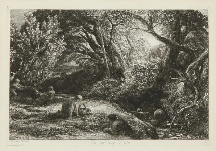 Framed Print : The Morning Of Life, 1860-72. Creator: Samuel Palmer Framed Print : The Morning Of Life, 1860-72. Creator: Samuel Palmer