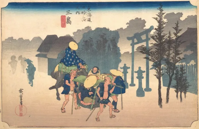Framed Print : Morning Mist, 19th century. Creator: Ando Hiroshige Framed Print : Morning Mist, 19th century. Creator: Ando Hiroshige