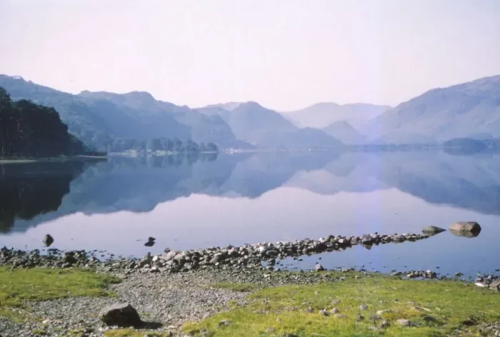 Framed Print : Morning mist in Derwentwater, towards the Jaws of Borrowdale, Cumberland, 20th century. Artist: CM Dixon Framed Print : Morning mist in Derwentwater, towards the Jaws of Borrowdale, Cumberland, 20th century. Artist: CM Dixon