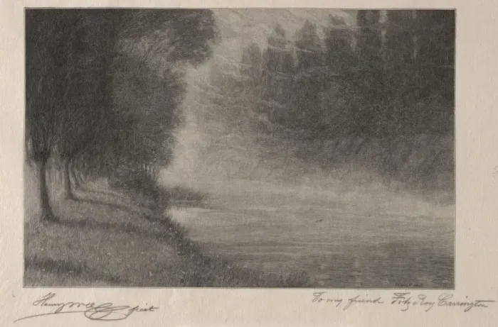 Framed Print : Morning Mists. Creator: Henry Wolf (American, 1852-1916) Framed Print : Morning Mists. Creator: Henry Wolf (American, 1852-1916)