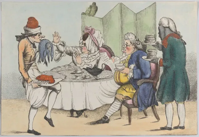 Framed Print : Morning, or, A Man of Taste, 1802-11. 1802-11. Creator: Anon Framed Print : Morning, or, A Man of Taste, 1802-11. 1802-11. Creator: Anon