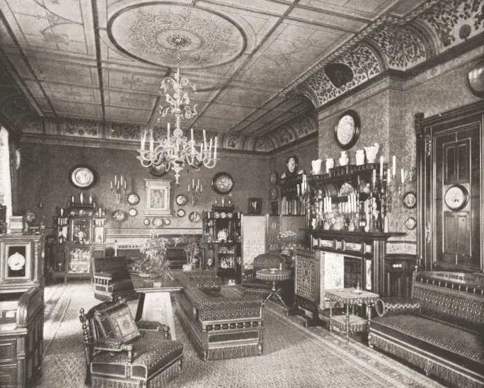 Framed Print : The Morning Room, Clarence House, London, 1894. Creator: Unknown Framed Print : The Morning Room, Clarence House, London, 1894. Creator: Unknown
