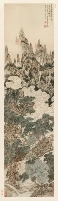 Framed Print : Morning Sun over the Heavenly Citadel Peak, 1614. Creator: Ding Yunpeng (Chinese, 1547-c Framed Print : Morning Sun over the Heavenly Citadel Peak, 1614. Creator: Ding Yunpeng (Chinese, 1547-c