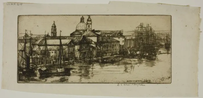 Framed Print : Morning, Venice, 1908. Creator: Donald Shaw MacLaughlan Framed Print : Morning, Venice, 1908. Creator: Donald Shaw MacLaughlan