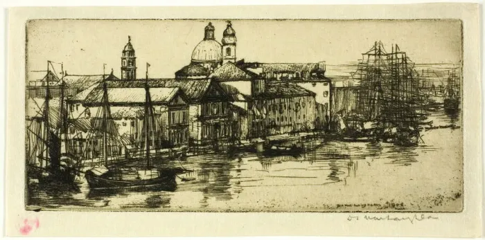 Framed Print : Morning, Venice, 1908. Creator: Donald Shaw MacLaughlan Framed Print : Morning, Venice, 1908. Creator: Donald Shaw MacLaughlan