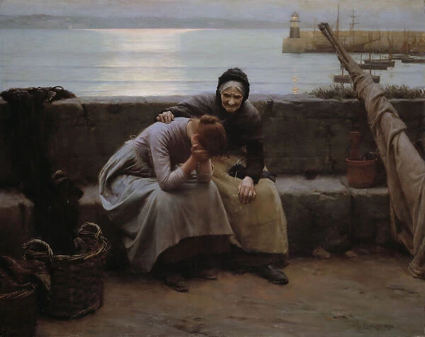 Never Morning Wore to Evening but Some Heart Did Break, 1894. Creator: Walter Langley