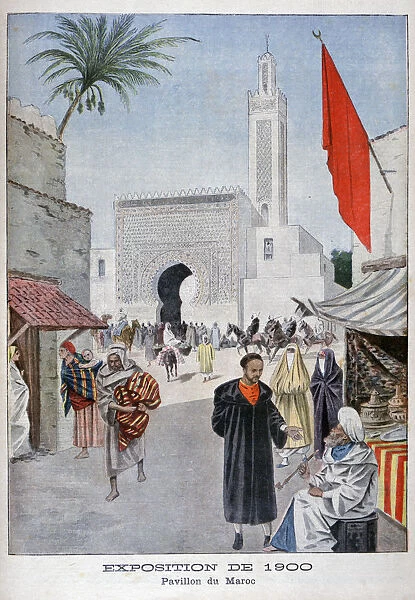 The Moroccan pavilion at the Universal Exhibition of 1900, Paris, 1900