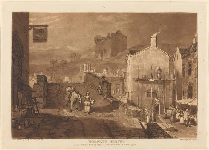Framed Print : Morpeth, published 1809. Creator: JMW Turner Framed Print : Morpeth, published 1809. Creator: JMW Turner