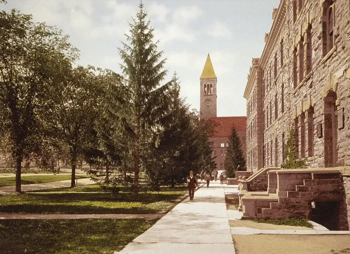 Framed Print : Morrill Hall and the Library, Cornell University, c1900. Creator: Unknown Framed Print : Morrill Hall and the Library, Cornell University, c1900. Creator: Unknown