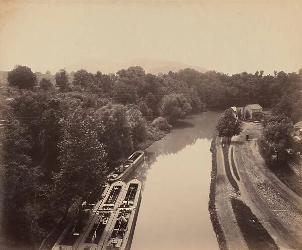Morris Canal From Greens Bridge, c. 1895. Creator: William H Rau