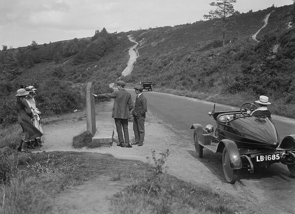 Morris Cowley with airship-tail body, The Sailors Grave, near Hindhead, Surrey, c1920s