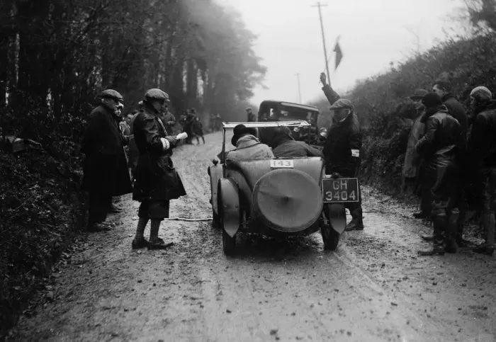 Framed Print : Morris Minor of KC McGuffie competing in the MCC Exeter Trial, Blackhill, Dorset, 1930 Framed Print : Morris Minor of KC McGuffie competing in the MCC Exeter Trial, Blackhill, Dorset, 1930