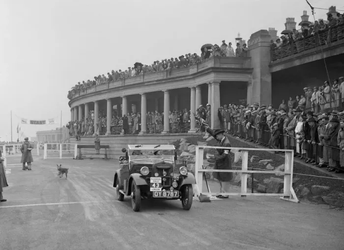 Framed Print : Morris Minor of T Wagner competing in the Blackpool Rally, 1936. Artist: Bill Brunell Framed Print : Morris Minor of T Wagner competing in the Blackpool Rally, 1936. Artist: Bill Brunell