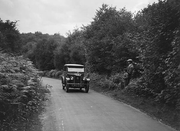 Morris Minor taking part in a First Aid Nursing Yeomanry trial or rally, 1931. Artist: Bill Brunell