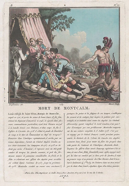 Mort de Montcalm [The Death of Montcalm at Quebec... late 18th-early 19th century