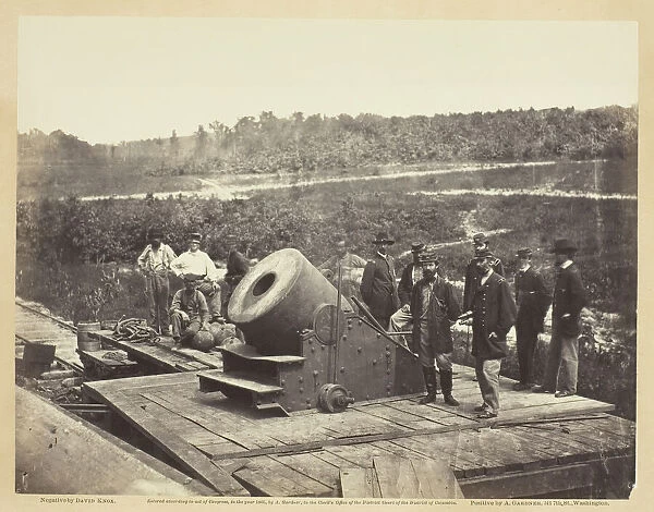 Mortar Dictator, in Front of Petersburg, October 1864. Creator: David Knox