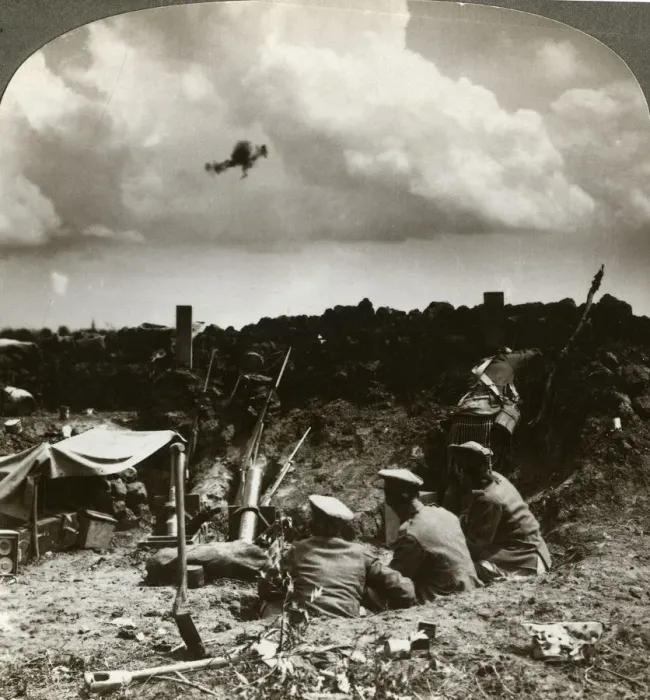 Framed Print : Mortars in the trenches, World War I, 1914-1918. Artist: Realistic Travels Publishers Framed Print : Mortars in the trenches, World War I, 1914-1918. Artist: Realistic Travels Publishers