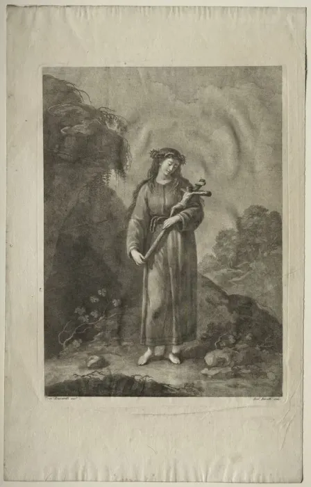 Framed Print : The Mortification. Creator: Antonio Baratti (Italian, 1724-1787) Framed Print : The Mortification. Creator: Antonio Baratti (Italian, 1724-1787)