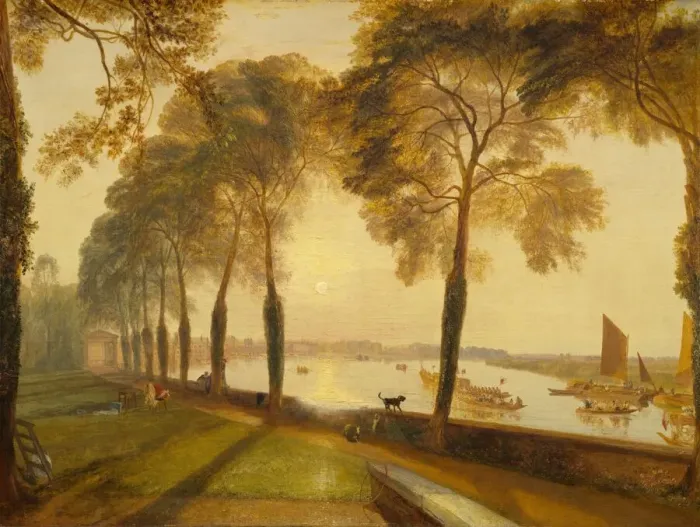 Framed Print : Mortlake Terrace, 1827. Creator: JMW Turner Framed Print : Mortlake Terrace, 1827. Creator: JMW Turner