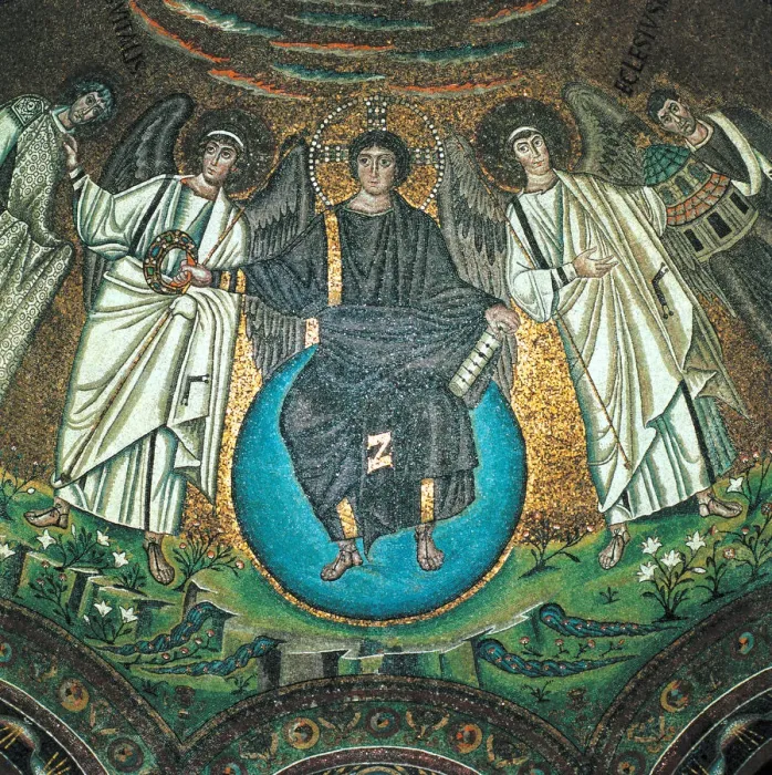 Framed Print : Mosaic in the apse of San Vitale Framed Print : Mosaic in the apse of San Vitale