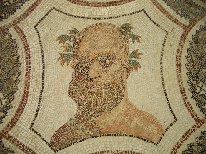 Framed Print : Mosaic, El Jem Museum, El Djem, Tunisia, 2009. Creator: Amanda Waite