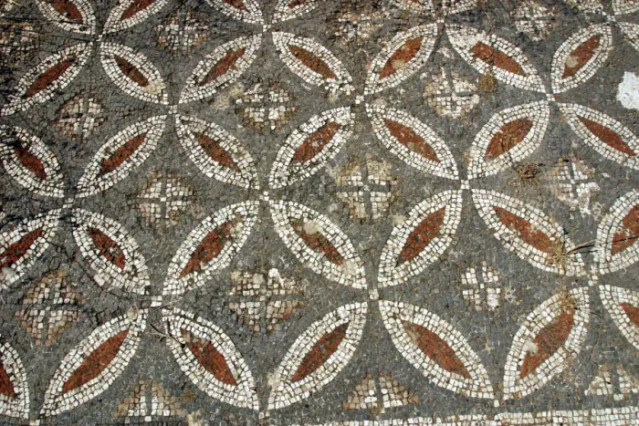 Framed Print : Mosaic floor, ruins of the Basilica of Ayia Trias, Famagusta, North Cyprus Framed Print : Mosaic floor, ruins of the Basilica of Ayia Trias, Famagusta, North Cyprus