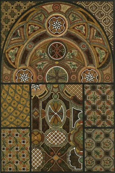 Mosaic floors, Germany, 18th century, (1898). Creator: Unknown