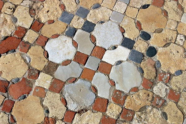 Mosaic pavement, Basilica of Ayios Philion, Dipkarpaz (Rizokarpaso), North Cyprus