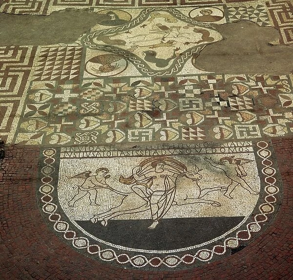 Mosaic pavement of a Roman villa, 2nd century