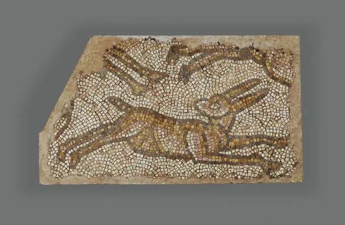 Framed Print : Mosaic of a Rabbit, 5th-6th century. Creator: Unknown Framed Print : Mosaic of a Rabbit, 5th-6th century. Creator: Unknown