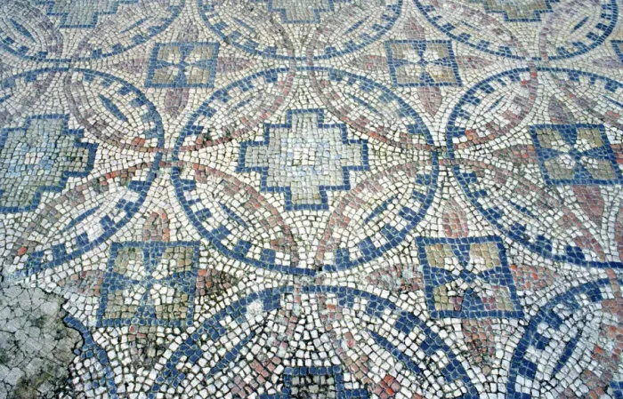Framed Print : Mosaic from a Roman villa, Montreal, Dordogne and Atlantic Coast, France Framed Print : Mosaic from a Roman villa, Montreal, Dordogne and Atlantic Coast, France