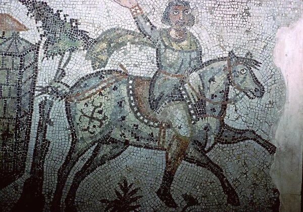 Mosaic of a Vandal on horseback, 5th century