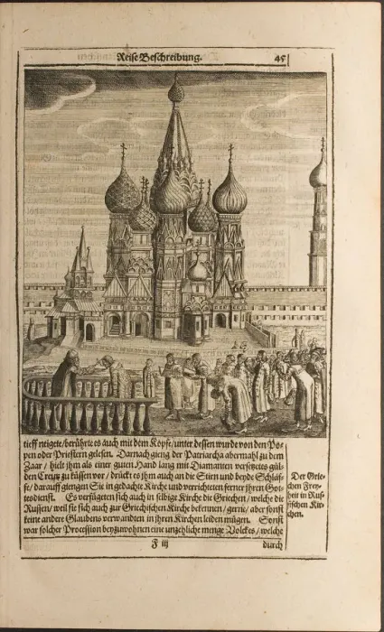 Framed Print : Moscow (Illustration from Travels to the Great Duke of Muscovy and the King of Persia by Adam Olea Artist: Rothgiesser, Christian Lorenzen (?-1659) Framed Print : Moscow (Illustration from Travels to the Great Duke of Muscovy and the King of Persia by Adam Olea Artist: Rothgiesser, Christian Lorenzen (?-1659)