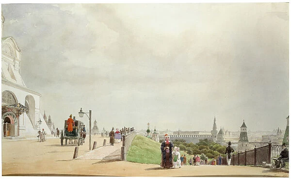 In the Moscow Kremlin, 1839. Artist: Johann Philipp Eduard Gartner