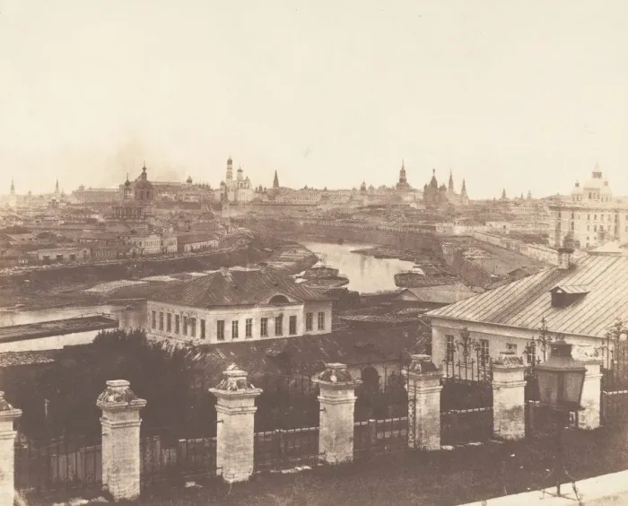 Framed Print : Moscow, the Kremlin in the Distance, 1852. Creator: Roger Fenton Framed Print : Moscow, the Kremlin in the Distance, 1852. Creator: Roger Fenton