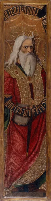 Framed Print : Moses. Artist: Gasco, Joan (active 1500-1529) Framed Print : Moses. Artist: Gasco, Joan (active 1500-1529)