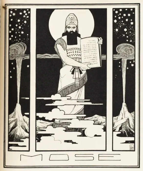 Framed Print : Moses. From The Books of the Bible, 1908
