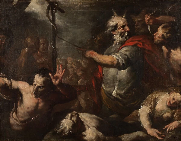 Moses and the Brazen Serpent, 17th century. Creator: Unknown