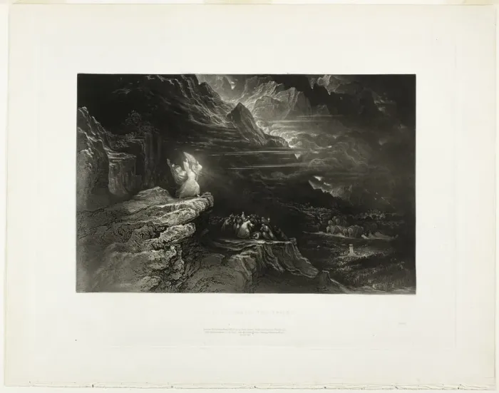 Framed Print : Moses Breaketh The Tables, from Illustrations of the Bible, 1833 / 34. Creator: John Martin Framed Print : Moses Breaketh The Tables, from Illustrations of the Bible, 1833 / 34. Creator: John Martin